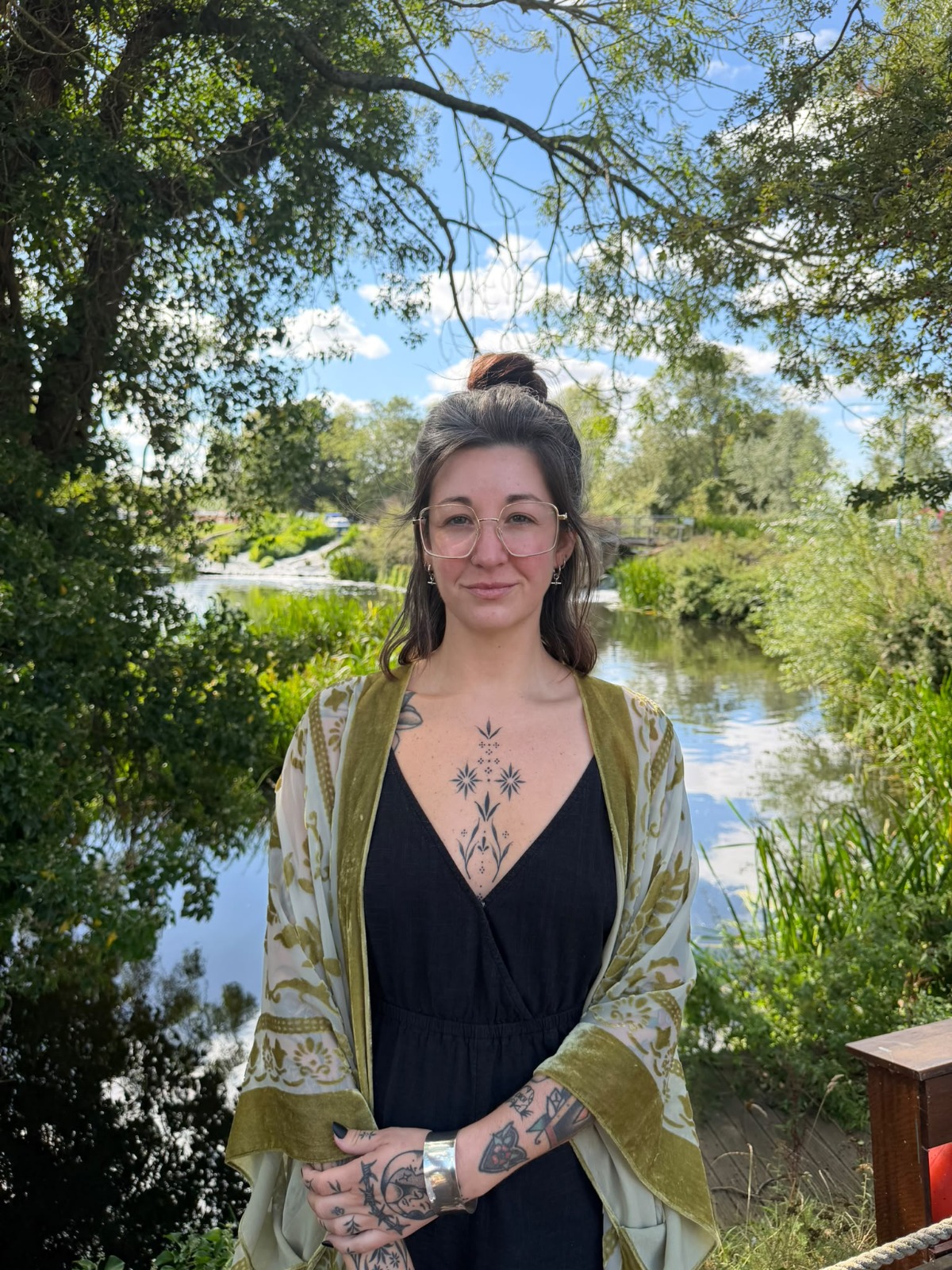 Josie Lester outdoors beside the water